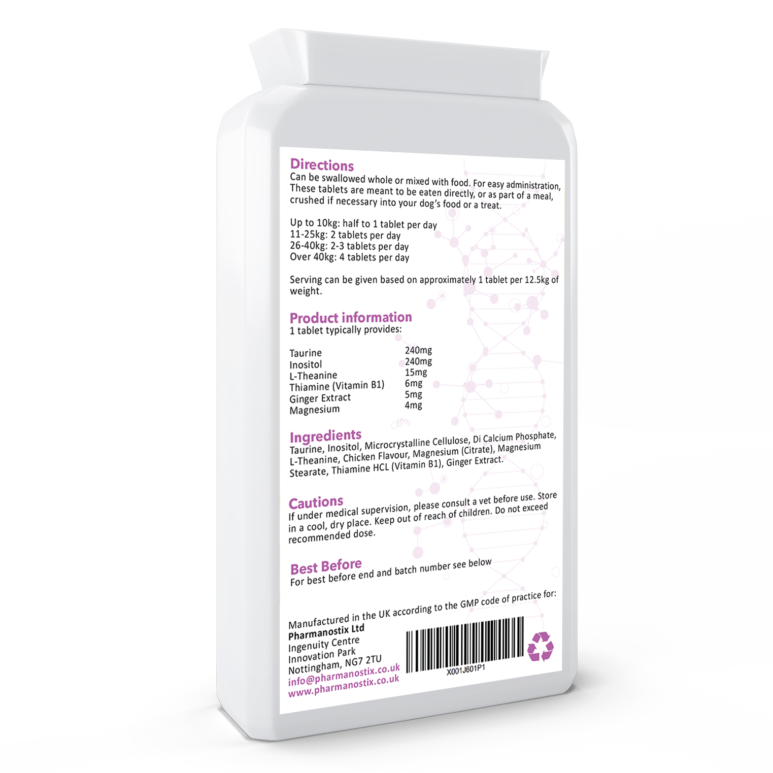 Pet Calm 120 Chicken Flavour Tablets-1