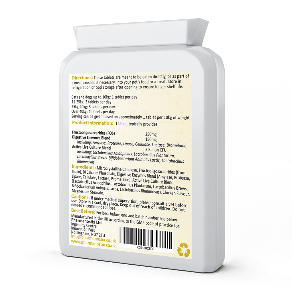 Pet-Flora Probiotics For Dogs and Cats, 120 Chicken Tablets-1